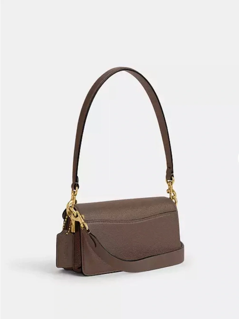 Coach Dark Stone Tabby 20 Shoulder Bag with Gold Hardware - Picture 3 of 5